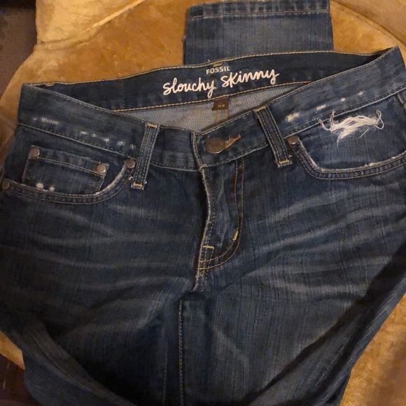Fossil slouchy skinny Jeans size 25 - Picture 4 of 4